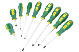 Screwdrivers, Plastic Handle, Square Blade